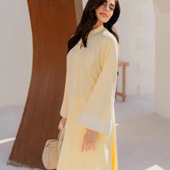 Chanderi Silk Kurta Set With Embroidered Organza Dupatta
