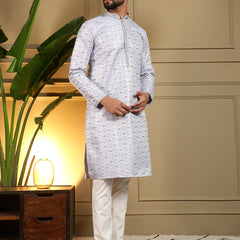 Men’s Heavy Jacquard Kurta with Semi Cotton Chudidar