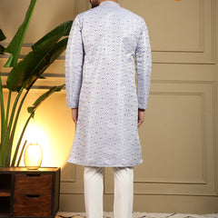 Men’s Heavy Jacquard Kurta with Semi Cotton Chudidar
