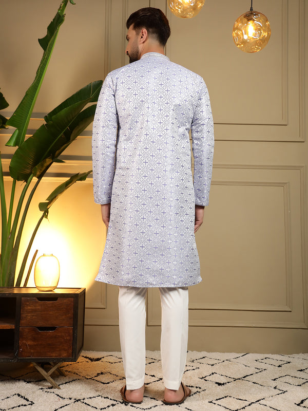 Men’s Heavy Jacquard Kurta with Semi Cotton Chudidar