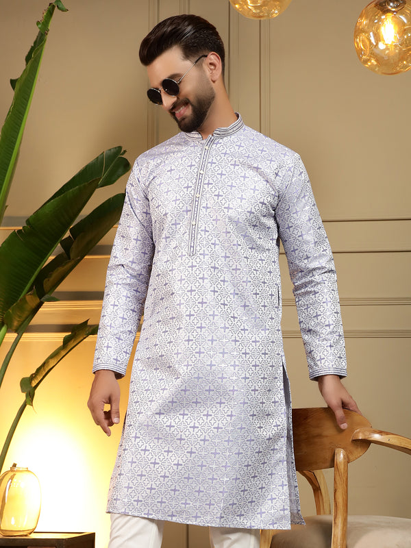 Men’s Heavy Jacquard Kurta with Semi Cotton Chudidar
