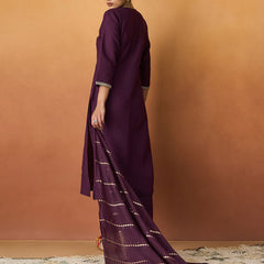 Parampara Kurta Pant Set With Jacquard Dupatta