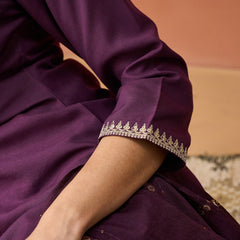 Parampara Kurta Pant Set With Jacquard Dupatta