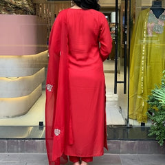 Women's Chanderi Embroidered Dupatta