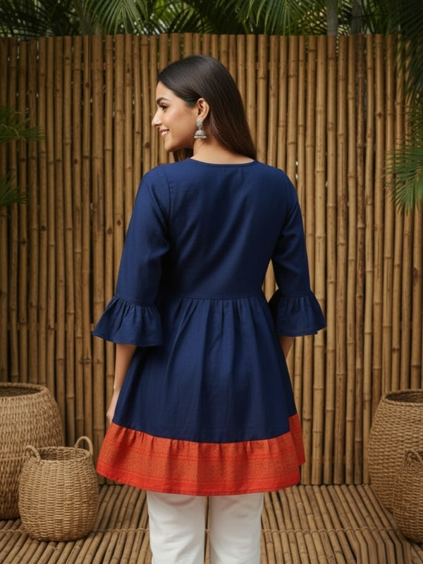 Women’s Delta Silk Plain Tunic Top