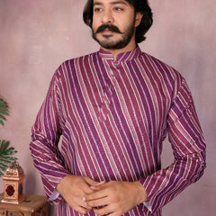 Men’s Heavy Cotton Printed Kurta Pyjama Set
