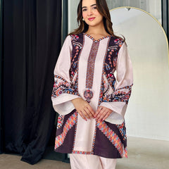 Women A-Line Rayon Co-ord Set with Digital Print