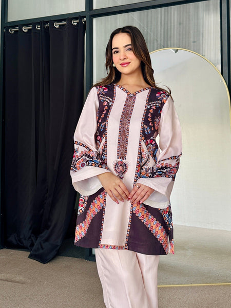 Women A-Line Rayon Co-ord Set with Digital Print
