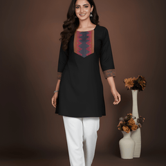 Stylish Women’s Cotton Jacquard Kurti Top