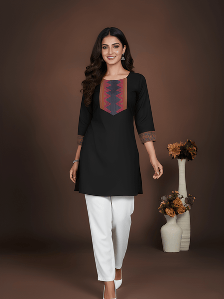 Stylish Women’s Cotton Jacquard Kurti Top