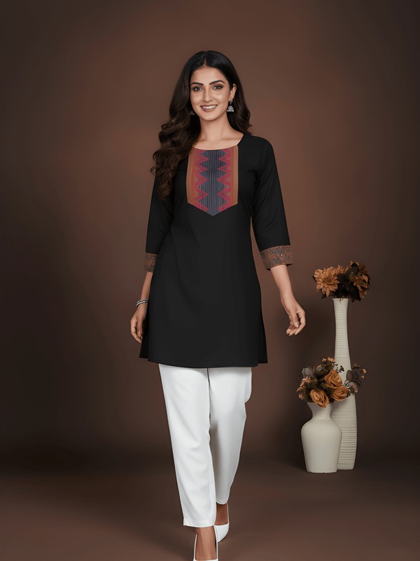 Stylish Women’s Cotton Jacquard Kurti Top