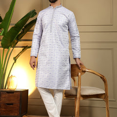 Men’s Heavy Jacquard Kurta with Semi Cotton Chudidar