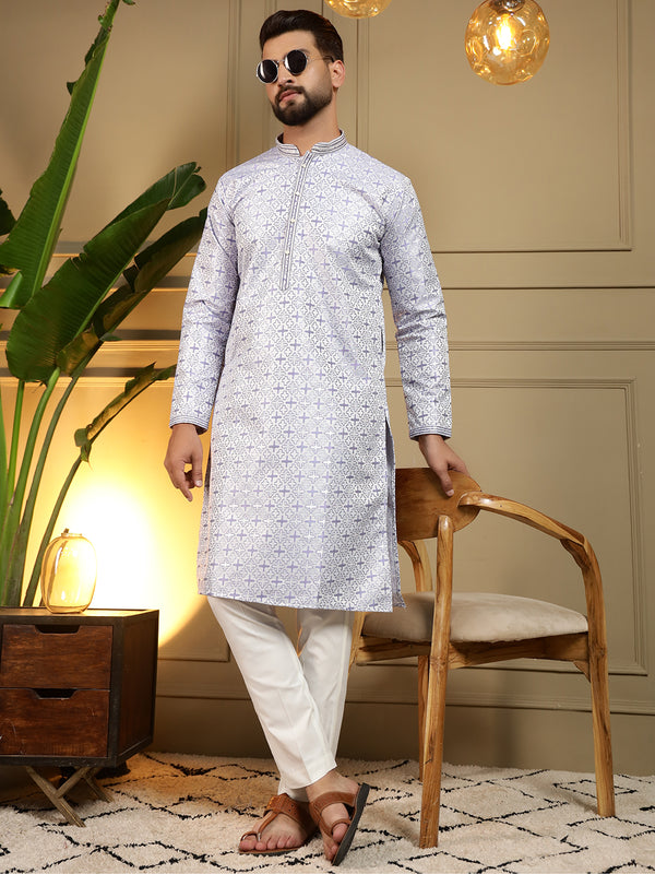 Men’s Heavy Jacquard Kurta with Semi Cotton Chudidar