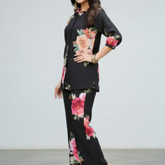 Women A-Line Rayon Co-ord Set with Digital Print
