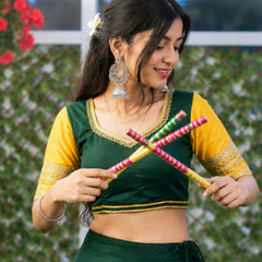 Women's Pure Rayon Sequins Lace Lehenga Choli Set for Navratri