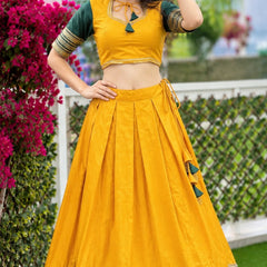 Women's Pure Rayon Sequins Lace Lehenga Choli Set for Navratri