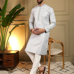 Men’s Heavy Jacquard Kurta with Semi Cotton Chudidar