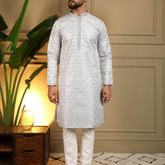 Men’s Heavy Jacquard Kurta with Semi Cotton Chudidar