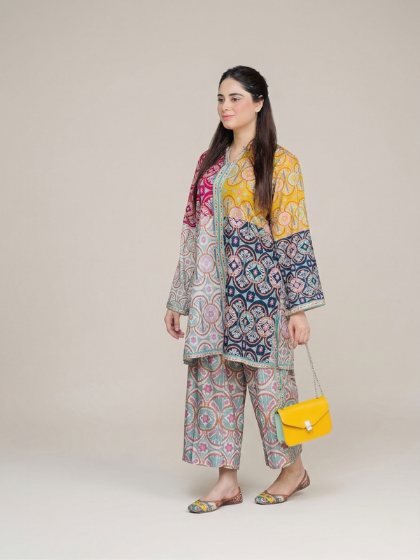 Women A-Line Rayon Co-ord Set with Digital Print
