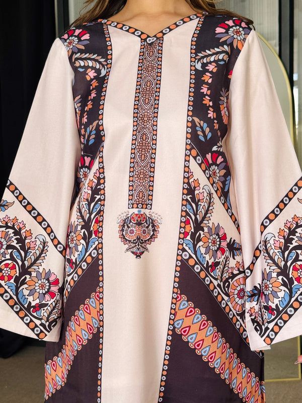 Women A-Line Rayon Co-ord Set with Digital Print