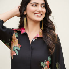 Women A-Line Rayon Co-ord Set with Digital Print