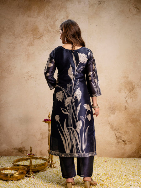 Women's Assam Silk Printed Kurta Pant Dupatta Se