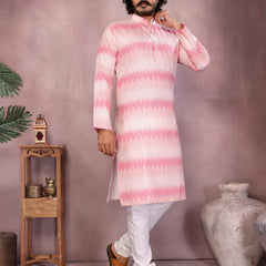Men’s Heavy Cotton Printed Kurta Pyjama Set