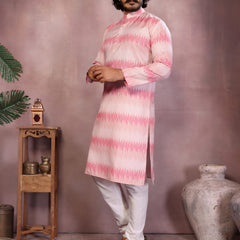Men’s Heavy Cotton Printed Kurta Pyjama Set
