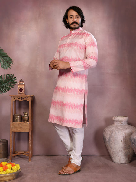 Men’s Heavy Cotton Printed Kurta Pyjama Set