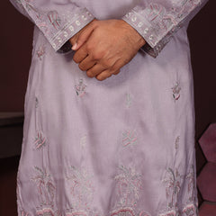 Men’s Premium Smart Silk Sequence Embroidered Kurta with Raymond Cotton Pyjama