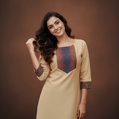 Stylish Women’s Cotton Jacquard Kurti Top