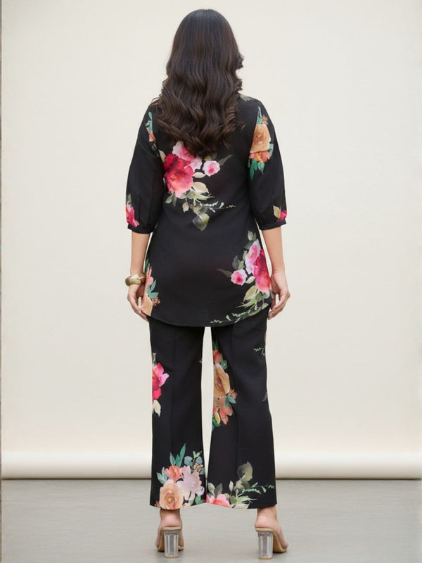 Women A-Line Rayon Co-ord Set with Digital Print