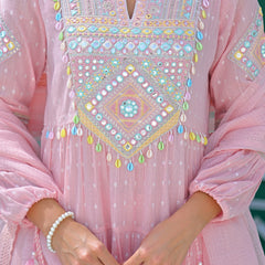 Flex Butti Cotton Kurta Set With Cota Chex Dupatta