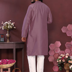 Men’s Premium Smart Silk Mirror Work Kurta with Raymond Cotton Pyjama