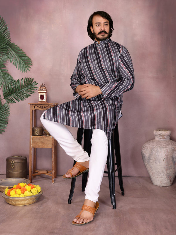 Men’s Heavy Cotton Printed Kurta Pyjama Set