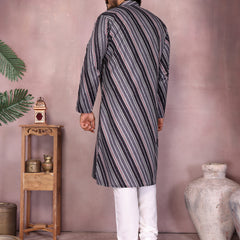 Men’s Heavy Cotton Printed Kurta Pyjama Set