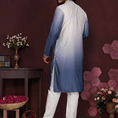 Men’s Premium Cotton Silk Embroidered Kurta with Raymond Cotton Pyjama