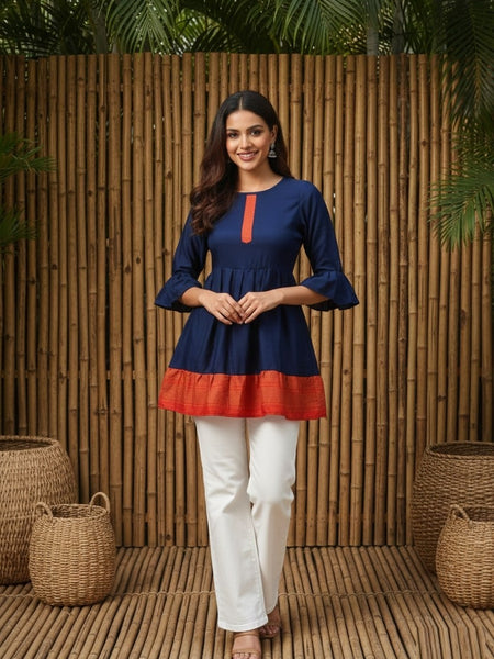 Women’s Delta Silk Plain Tunic Top