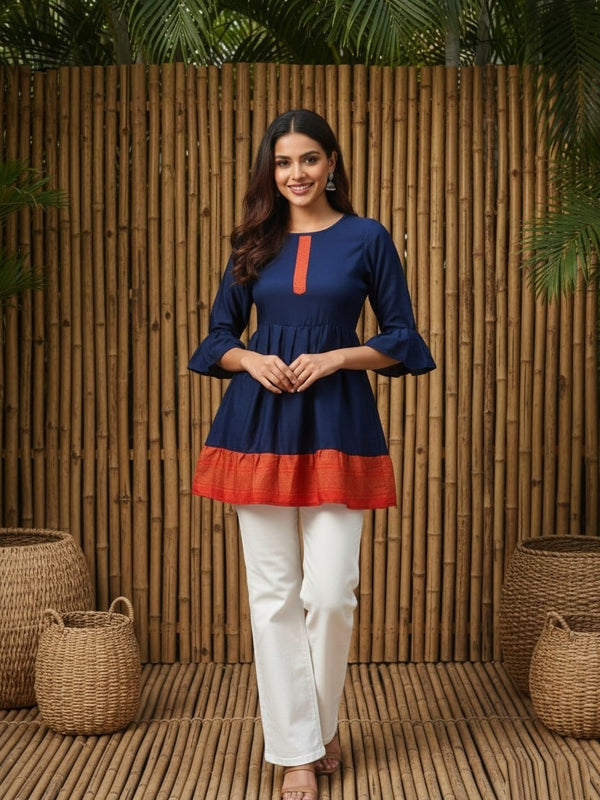 Women’s Delta Silk Plain Tunic Top