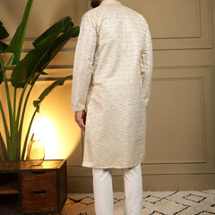 Men’s Heavy Jacquard Kurta with Semi Cotton Chudidar