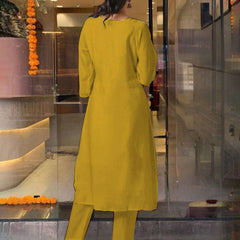 Pure Cotton Kurta Set With Zcard Dupatta