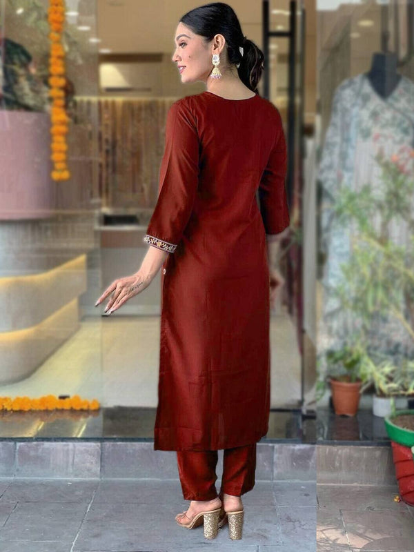 Pure Cotton Kurta Set With Zcard Dupatta