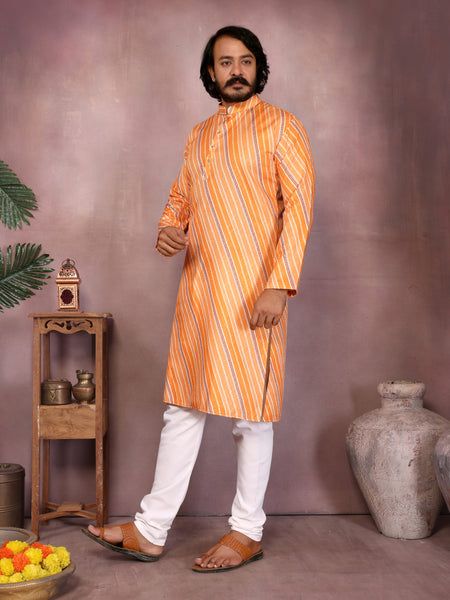 Men’s Heavy Cotton Printed Kurta Pyjama Set