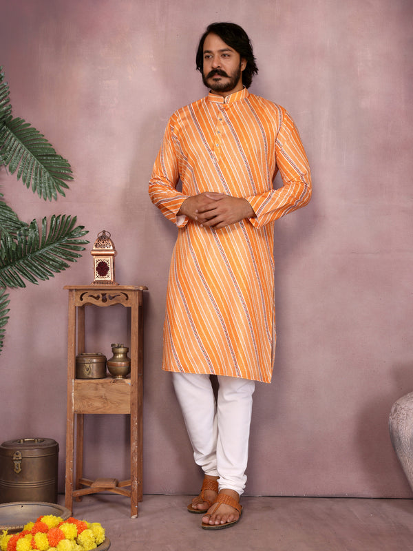 Men’s Heavy Cotton Printed Kurta Pyjama Set