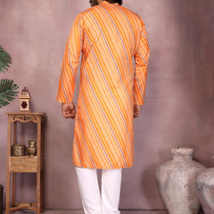 Men’s Heavy Cotton Printed Kurta Pyjama Set