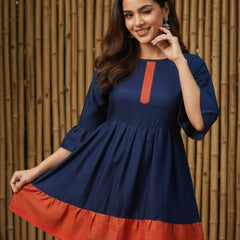 Women’s Delta Silk Plain Tunic Top