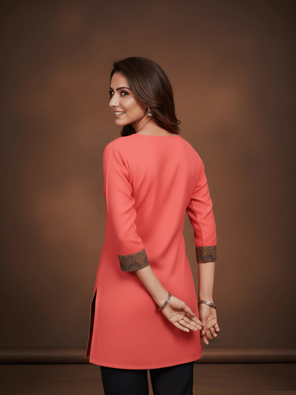 Stylish Women’s Cotton Jacquard Kurti Top