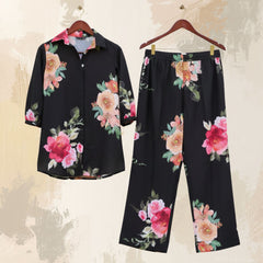 Women A-Line Rayon Co-ord Set with Digital Print