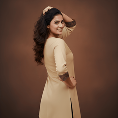 Stylish Women’s Cotton Jacquard Kurti Top