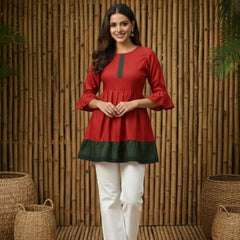 Women’s Delta Silk Plain Tunic Top